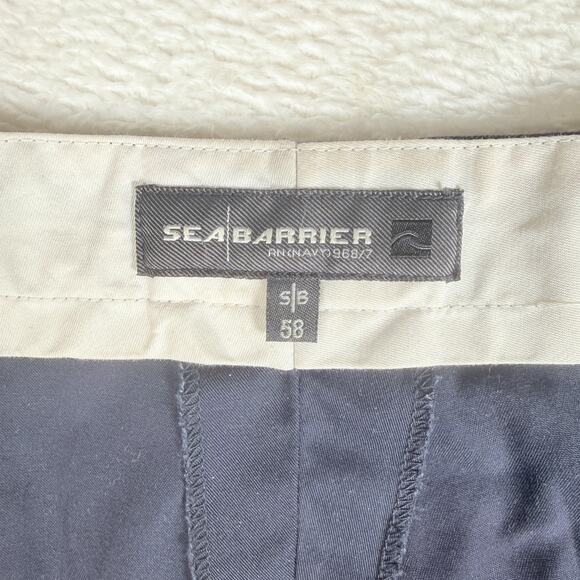Sea Barrier Italian Brand Men's Pants Pleated Navy S/B 58 (US 45) Pleated. - Picture 3 of 9
